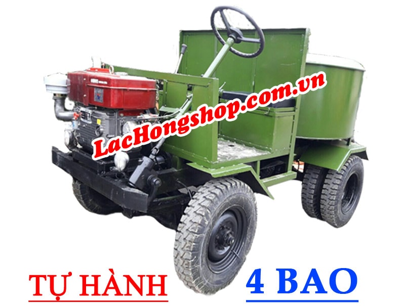 Máy trộn bê tông tự hành 3/4 khối - 4 bao